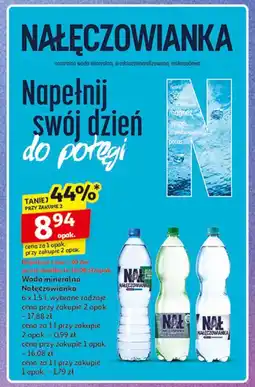 Auchan Woda gazowana Nałęczowianka oferta