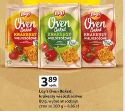 Auchan Krakersy wielozbożowe papryka, zielona cebulka i pomidor Lay's Oven Baked (Prosto Z Pieca) oferta