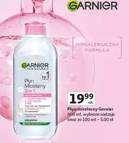 Auchan Płyn micelarny 3w1 skóra wrażliwa i mieszana Garnier Skin Naturals oferta