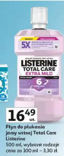 Auchan Płyn do płukania extra mild Listerine Total Care oferta