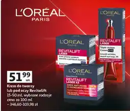 Auchan Krem pod oczy L'oreal Revitalift Laser X3 oferta