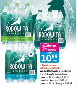 Auchan Woda delikatnie gazowana Rodowita Z Roztocza oferta