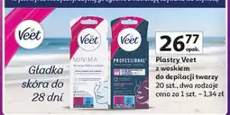 Auchan Plastry do depilacji twarzy skóra wrażliwa Veet Professional oferta