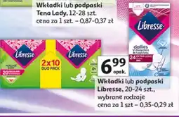 Auchan Wkładki higieniczne extra long Libresse Daily Fresh oferta