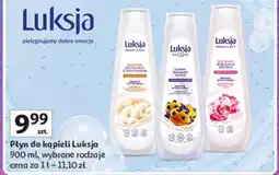 Auchan Płyn do kąpieli yummy blueberry muffin Luksja Silk Care oferta
