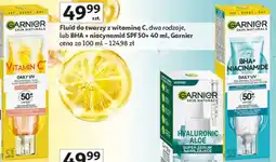 Auchan Fluid rozświetlający spf 50+ Garnier Vitamin C oferta