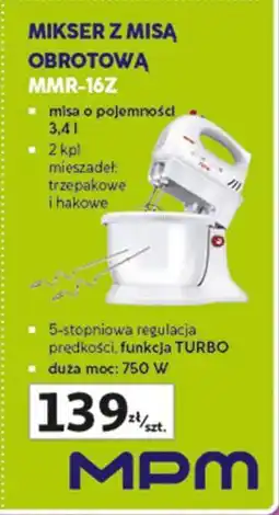 Auchan Mikser z misą mmr-16z Mpm Product oferta