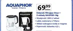 Auchan Dzbanek onyx 4.2 l + 3 wkłady b25 maxfor mg Aquaphor oferta