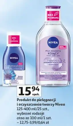 Auchan Płyn do demakijażu oczu dwufazowy usuwa wodoodporny makijaż biotyna i ekstrakt z bławatka Nivea oferta