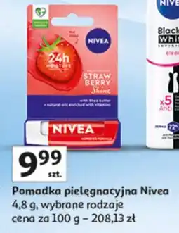 Auchan Pomadka do ust strawberry shine Nivea 24H Melt-In Moisture oferta