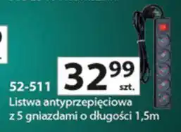 Auchan Listwa zasilająca 52-511sk Vakoss oferta