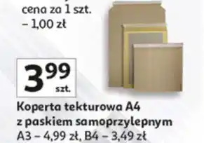 Auchan Koperta tekturowa z paskiem b4 oferta