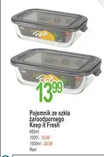 E.Leclerc Pojemnik do żywności keep it fresh prostokątny 1.5 l Ravi oferta