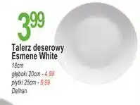 E.Leclerc Talerz płytki esmene white 25 cm Delhan oferta