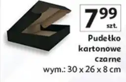 Auchan Pudełko kartonowe czarne 30 x 26 8 cm oferta