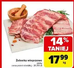 Carrefour Żeberka wieprzowe płaty oferta