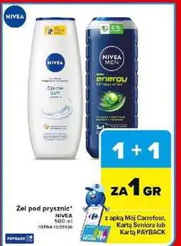 Carrefour Żel pod prysznic Nivea Men Active Energy oferta