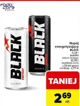 Carrefour Napój energetyczny zero sugar Black Energy oferta