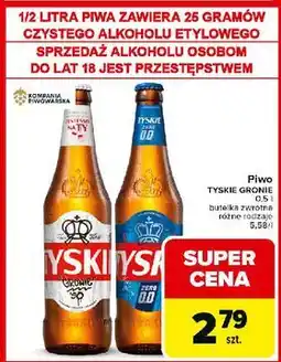 Carrefour Piwo Tyskie 0.0% oferta