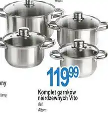 E.Leclerc Komplet garnków vito Altom oferta