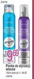 E.Leclerc Pianka do włosów długotrwała objętość Joanna Styling Effect oferta