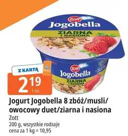 E.Leclerc Jogurt truskawka Zott Jogobella Owocowy Duet oferta