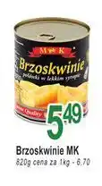 E.Leclerc Brzoskwinie połówki w lekkim syropie M&K oferta