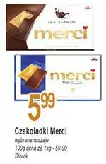E.Leclerc Czekolada dark cream Storck Merci oferta