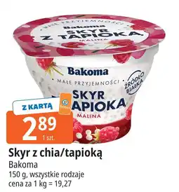 E.Leclerc Jogurt z tapioką malina Bakoma Skyr oferta