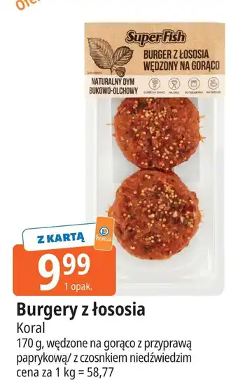 E.Leclerc Burger z łososia wędzony na gorąco czosnkiem Superfish oferta