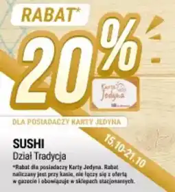 bi1 Sushi dział tradycja oferta