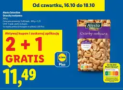 Lidl Orzechy nerkowca 2+1 GRATIS Alesto oferta