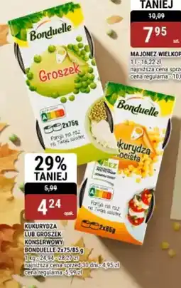 bi1 Kukurydza lub groszek konserwowy bonduelle oferta