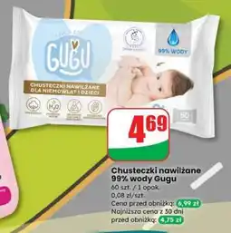 Dino Chusteczki nawilżane 99% wody Gugu oferta