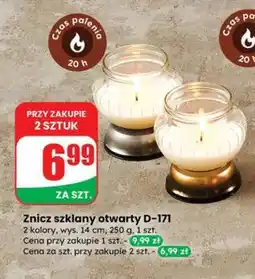 Dino Znicz szklany otwarty D-171 oferta
