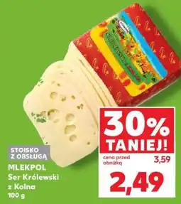 Kaufland MLEKPOL Ser Królewski z Kolna 100 g oferta