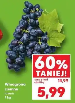Kaufland Winogrona ciemne, luzem 1 kg oferta