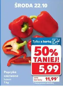 Kaufland Papryka czerwona luzem 1 kg oferta
