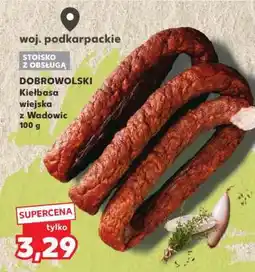 Kaufland DOBROWOLSKI Kiełbasa wiejska z Wadowic 100 g oferta