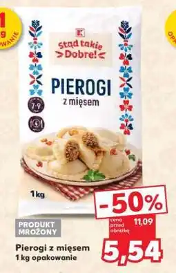 Kaufland Pierogi z mięsem 1 kg opakowanie oferta