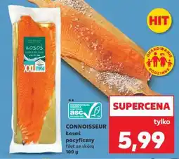 Kaufland CONNOISSEUR Łosoś pacyficzny filet ze skórą 100 g oferta