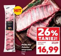 Kaufland MORLINY Żeberka wieprzowe paski 1 kg oferta
