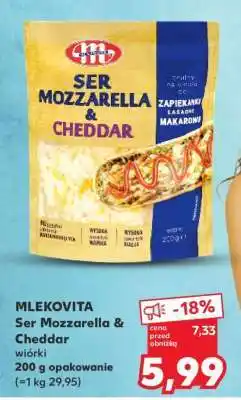 Kaufland MLEKOVITA Ser Mozzarella & Cheddar oferta