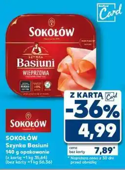Kaufland SOKOŁÓW Szynka Basiuni 140 g opakowanie oferta