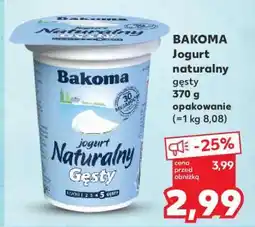 Kaufland BAKOMA Jogurt naturalny gęsty 370 g opakowanie oferta