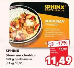 Kaufland SPHINX Shoarma cheddar 350 g opakowanie oferta