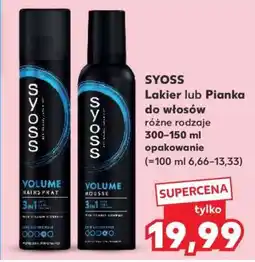 Kaufland SYOSS Lakier lub pianka do włosów oferta