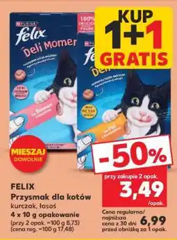 Kaufland FELIX Przysmak dla kotów kurczak, łosoś oferta