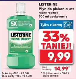 Kaufland LISTERINE Płyn do płukania ust oferta