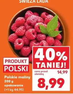 Kaufland Polskie maliny 200 g opakowanie oferta